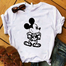 Load image into Gallery viewer, Funny Cartoon Skeleton Womens tshirt Halloween Unisex Couple Top Tshirt Female Graphic Tee Shirt Ladies Clothes T-shirt

