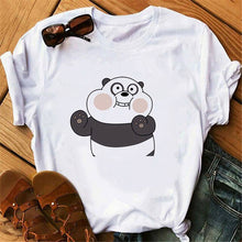 Load image into Gallery viewer, Casual Women Summer Tshirt Tops Cartoon Bear Print Cute Tee Shirt Kawaii Female Round Neck Tops T-shirts Clothes
