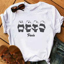 Load image into Gallery viewer, Casual Women Summer Tshirt Tops Cartoon Bear Print Cute Tee Shirt Kawaii Female Round Neck Tops T-shirts Clothes
