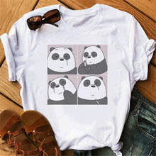 Load image into Gallery viewer, Casual Women Summer Tshirt Tops Cartoon Bear Print Cute Tee Shirt Kawaii Female Round Neck Tops T-shirts Clothes
